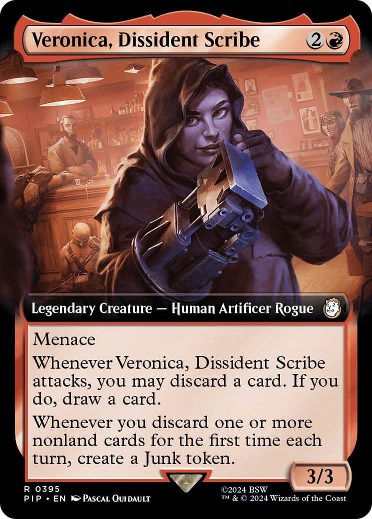 Veronica, Dissident Scribe (PIP-395) (Extended Art) (Foil)