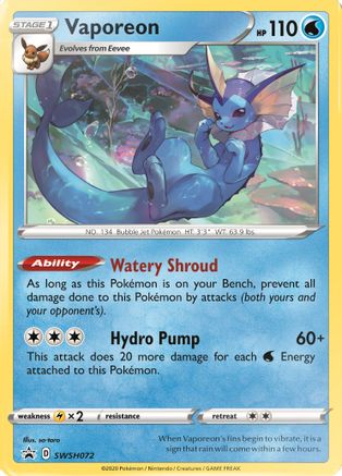 Vaporeon (SSP-SWSH072) (Holofoil)