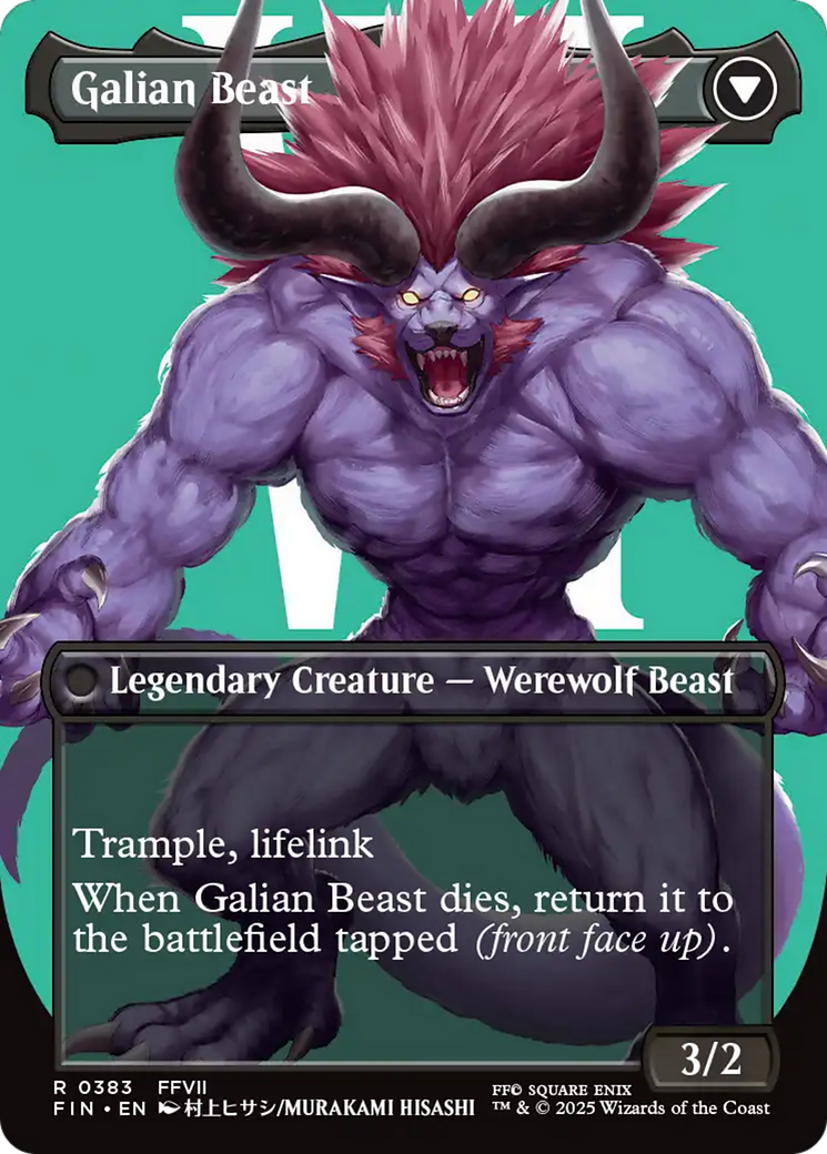 Vincent Valentine // Galian Beast (FIN-383) (Borderless) (Foil)