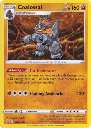 Coalossal (SSP-SWSH054) (Holofoil)