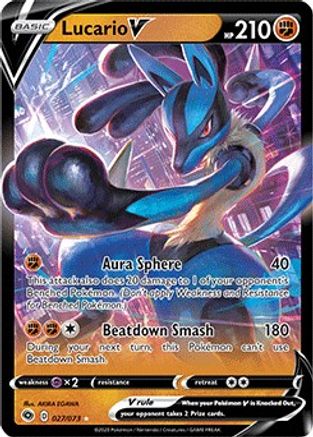 Lucario V (CPA-027) (Holofoil)