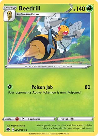 Beedrill (CPA-004) (Reverse Holofoil)