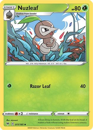 Nuzleaf (VIV-011) (Reverse Holofoil)