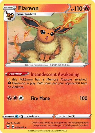 Flareon (VIV-026) (Reverse Holofoil)