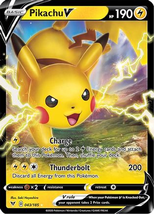 Pikachu V (VIV-043) (Holofoil)