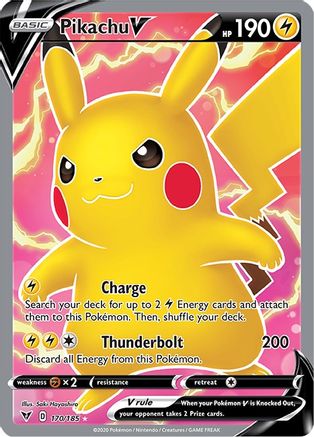 Pikachu V (Full Art) (VIV-170) (Holofoil)