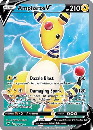 Ampharos V (Full Art) (VIV-171) (Holofoil)