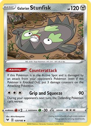 Galarian Stunfisk (VIV-125) (Reverse Holofoil)