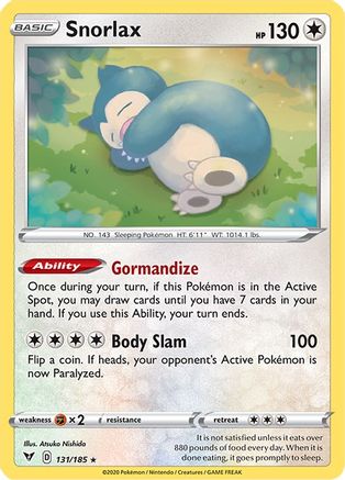 Snorlax (VIV-131) (Reverse Holofoil)
