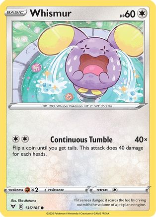 Whismur (VIV-135) (Reverse Holofoil)