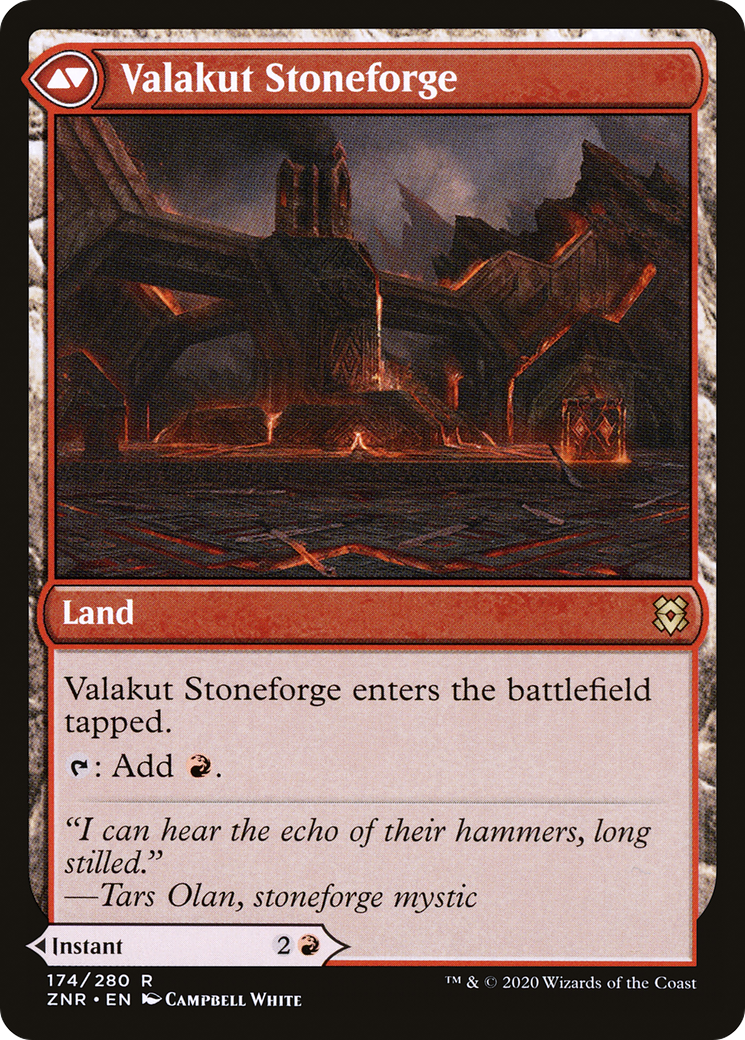 Valakut Awakening // Valakut Stoneforge (ZNR-174) (Foil)