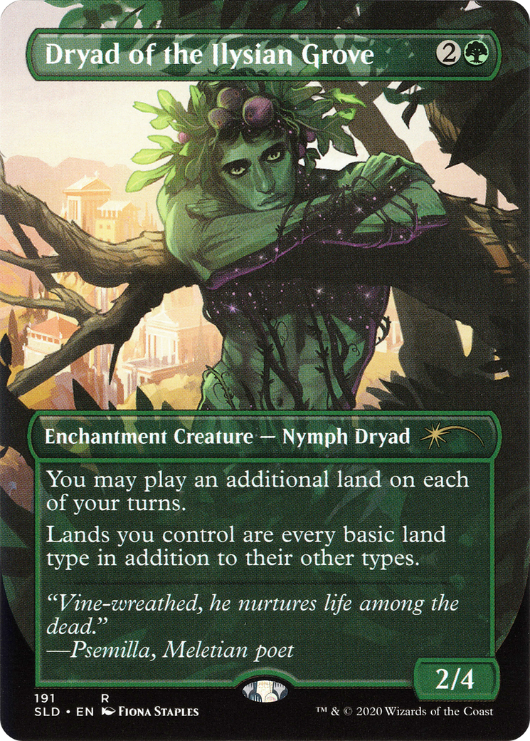 Dryad of the Ilysian Grove (SLD-191) (Borderless) (Foil)