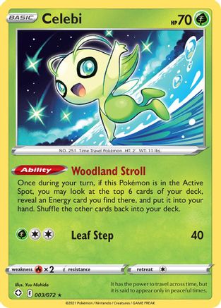 Celebi (SHF-003) (Reverse Holofoil)