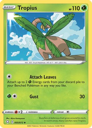 Tropius (SHF-005) (Reverse Holofoil)