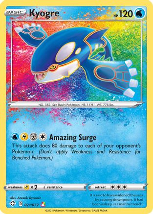 Kyogre (SHF-021) (Holofoil)