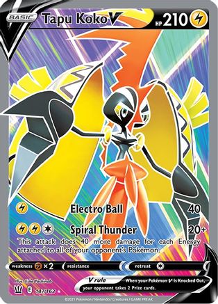 Tapu Koko V (Full Art) (BST-147) (Holofoil)