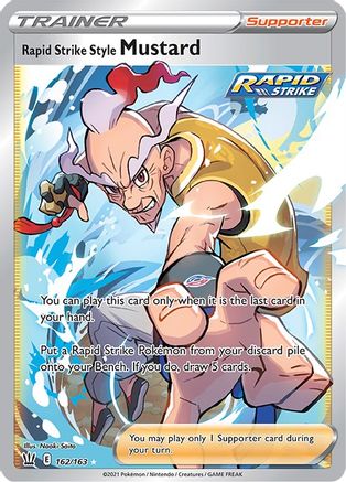 Rapid Strike Style Mustard (Full Art) (BST-162) (Holofoil)