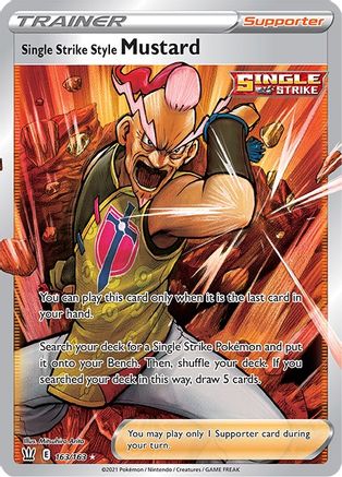 Single Strike Style Mustard (Full Art) (BST-163) (Holofoil)