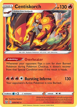 Centiskorch (BST-030) (Reverse Holofoil)