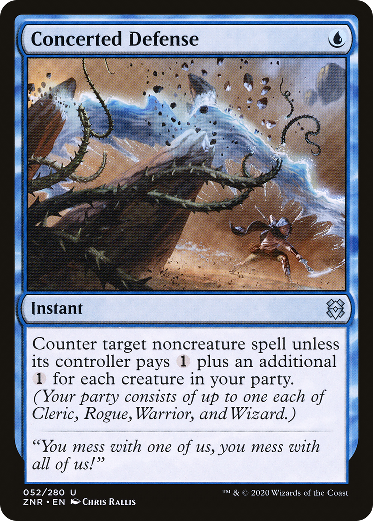 Concerted Defense (ZNR-052) (Foil)