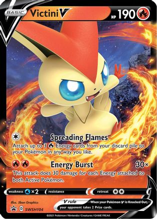 Victini V (SSP-SWSH104) (Holofoil)