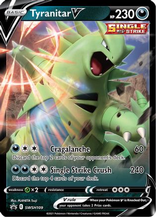 Tyranitar V (SSP-SWSH109) (Holofoil)
