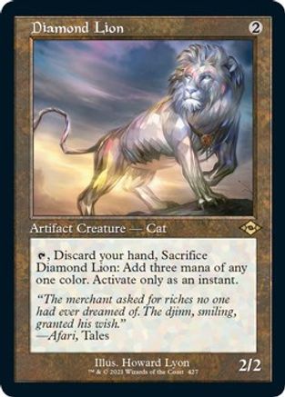 Diamond Lion (Retro Frame) (MH2-427) (Etched Foil)