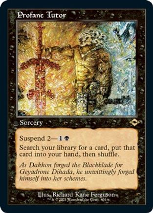 Profane Tutor (Retro Frame) (MH2-401) (Etched Foil)