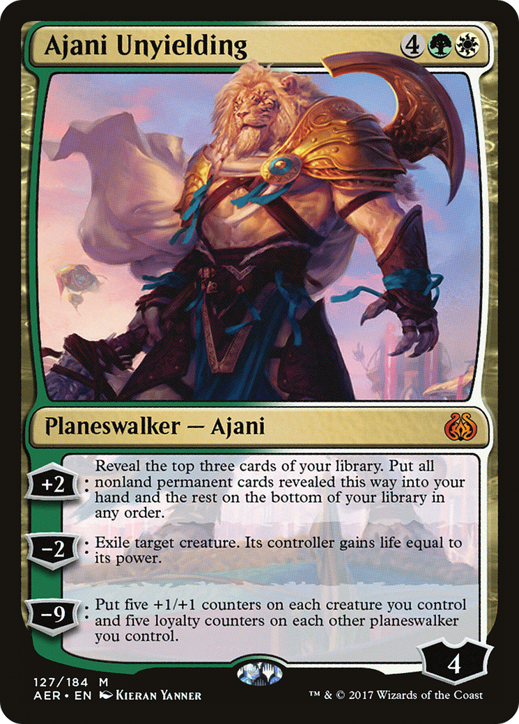 Ajani Unyielding (AER-127) (Foil)