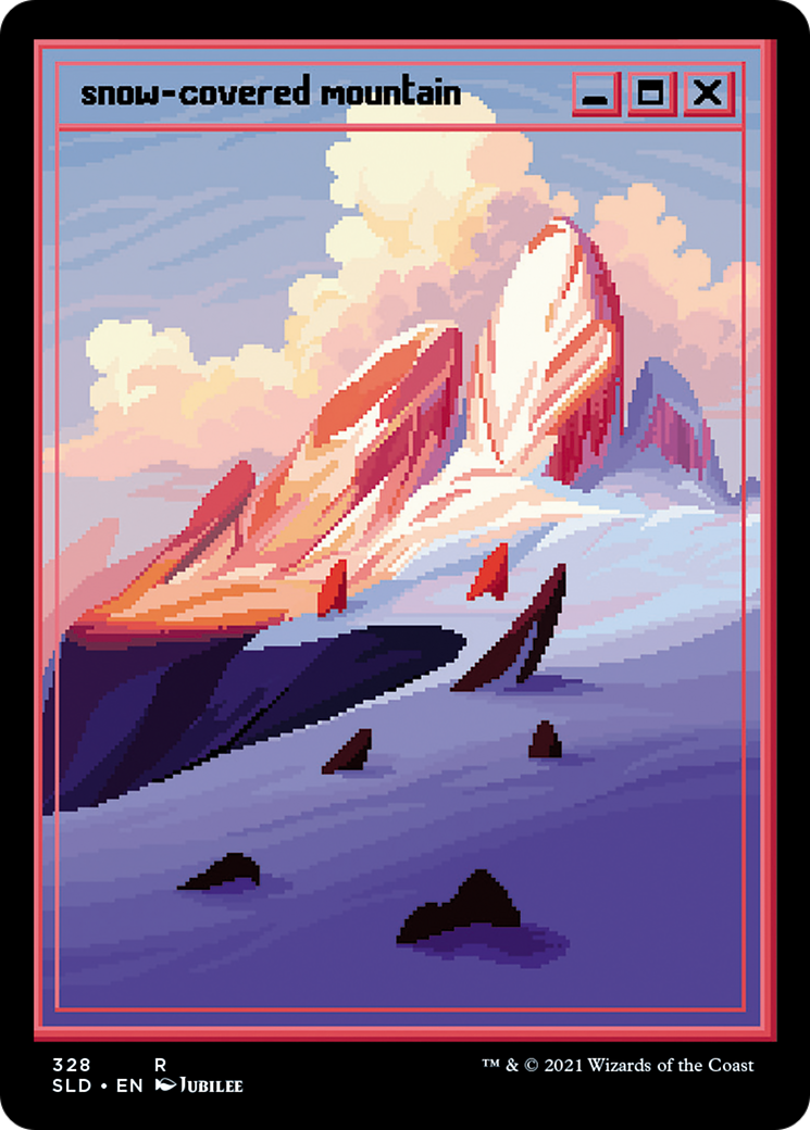 Snow-Covered Mountain (SLD-328) (Etched Foil)