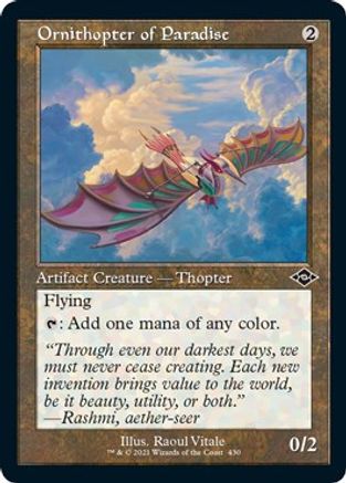 Ornithopter of Paradise (Retro Frame) (MH2-430) (Etched Foil)