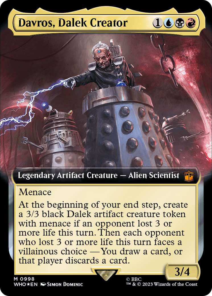 Davros, Dalek Creator (WHO-998) (Extended Art) (Surge Foil)