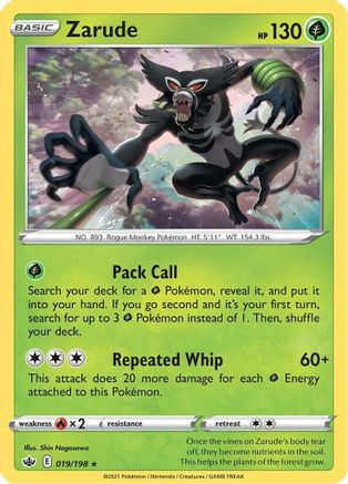 Zarude (CRE-019) (Reverse Holofoil)
