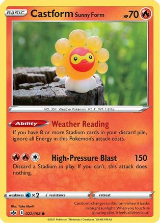 Castform Sunny Form (CRE-022)