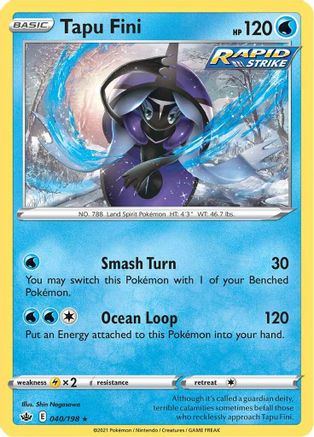 Tapu Fini (CRE-040) (Holofoil)