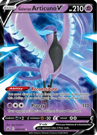 Galarian Articuno V (CRE-058) (Holofoil)
