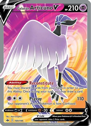 Galarian Articuno V (Full Art) (CRE-169) (Holofoil)