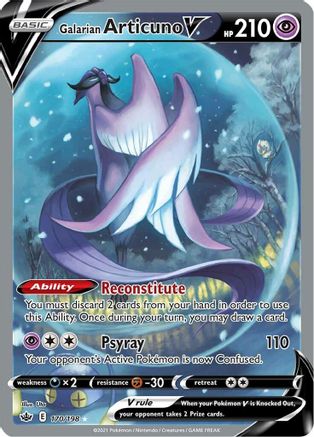 Galarian Articuno V (Alternate Full Art) (CRE-170) (Holofoil)