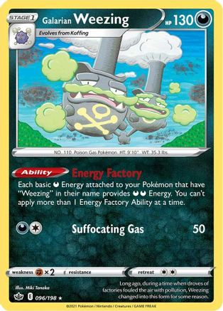 Galarian Weezing (CRE-096) (Reverse Holofoil)
