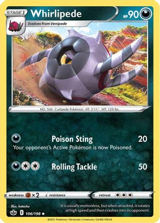 Whirlipede (CRE-106) (Reverse Holofoil)