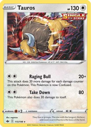 Tauros (CRE-115) (Holofoil)