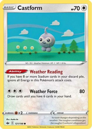 Castform (CRE-121) (Reverse Holofoil)