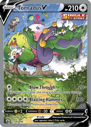 Tornadus V (Alternate Full Art) (CRE-185) (Holofoil)