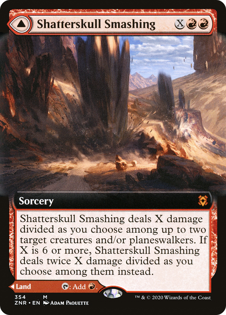 Shatterskull Smashing // Shatterskull, the Hammer Pass (ZNR-354) (Extended Art) (Foil)