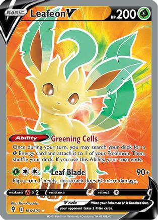 Leafeon V (Full Art) (EVS-166) (Holofoil)