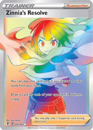 Zinnia's Resolve (Secret) (EVS-225) (Holofoil)