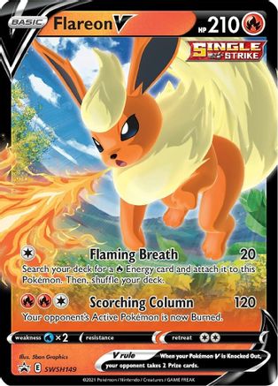 Flareon V (SSP-SWSH149) (Holofoil)