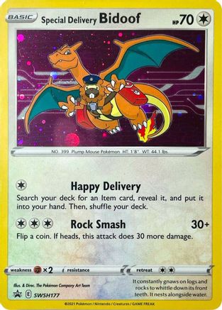 Special Delivery Bidoof (SSP-SWSH177) (Holofoil)