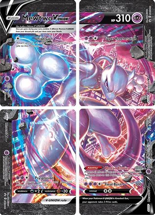 Mewtwo V-UNION [Set of 4] (SSP-) (Holofoil)