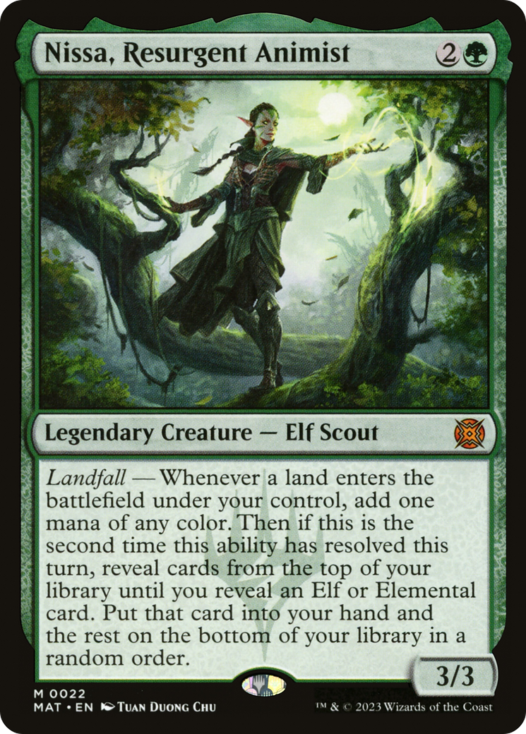 Nissa, Resurgent Animist (MAT-022) (Foil)